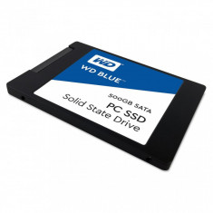 SSD WD, 500GB, Blue, SATA 3.0, 7mm, 2.5&amp;quot;, rata transfer r/w 545mbs/525mbs foto