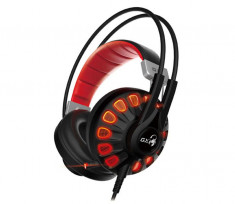 Headset Genius gaming, HS-G680,black, USB, rotational and fully retractable microphone, driver unit 50mm, adjustable foto