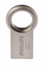 USB Flash Drive Philips 64 GB Circle Edition, FM64FD145B/10, USB 3.0, metalic foto