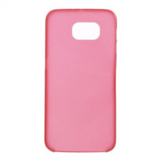 Carcasa protectie spate din plastic 0.3mm pentru Samsung Galaxy S6 - rosie foto