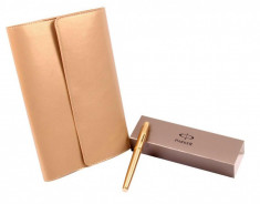 Cadou Gold Business Planner with Parker foto