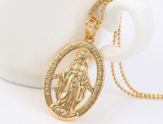 Lantisor medalie &amp;quot;Miraculous Medal&amp;quot; franceza Cod produs: LSM 3 foto