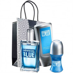 Set Individual Blue - Parfum, Gel dus, Roll-on, Punga - Avon - NOU foto