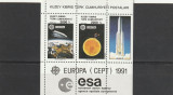 CEPT1991 ,cosmos,ESA,Cipru Turk., Nestampilat