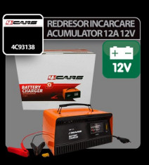 Redresor incarcare acumulator 4Cars 12A - 12V Profesional Brand foto