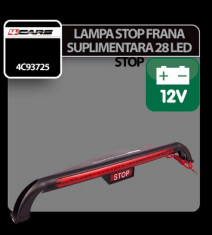 Lampa stop frana suplimentara cu 28 LED - STOP - 12V 4Cars Profesional Brand foto