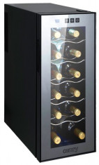 Frigider Racitor Camry pentru Vin, Capacitate 12 Sticle sau 33L, Iluminare Interioara foto