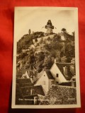 Ilustrata Graz- Castel Austria , stamp. Reclama Atentie la focul in padure 1934