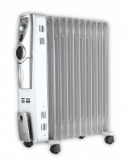 Calorifer cu ulei Heinner HCU-S11, 11 elementi, putere maxima: 2500W, dimensiune elementi: 145x590mm, 5 foto