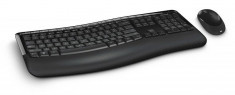 Kit tastatura + mouse Microsoft Wireless BlueTrack Desktop Comfort 5050 negru foto