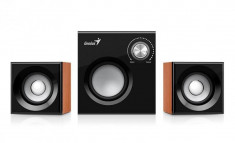 Boxe Genius 2.1 SW-2.1 370, 8W(Subwoofer 6W+2 sateliti*2x1W), wood foto