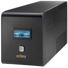 UPS nJoy Isis 1000L, 1000VA/600W, LCD Display, 4 Prize Schuko cu Protectie, Management, Reglaj foto