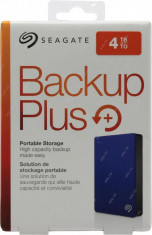 HDD extern Seagate, 4TB, Backup Plus, 2.5&amp;quot;, USB3.0, albastru foto