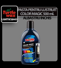 Pasta pentru lustruit caroserii Turtle wax Color Magic 500 ml - Albastru inchis Profesional Brand foto