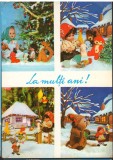 CPI (B9467) CARTE POSTALA - MOZAIC, BRAD, PAPUSI, PEISAJ DE IARNA