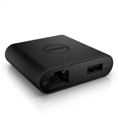 Dell Adapter - USB-C to HDMI/VGA/Ethernet/USB 3.0 DA200 foto