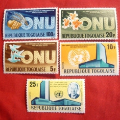 Serie 20 Ani ONU 1965 Togo , 5 valori