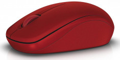 Dell Mouse WM126 Wireless 1000 dpi, 3 buttons, Scrolling wheel, wireless receiver, Color: Red foto