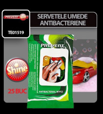 Servetele umede antibacteriene Prevent 25 buc Profesional Brand foto