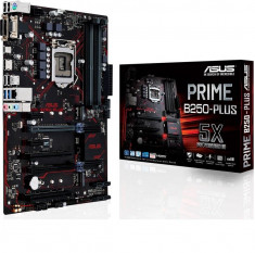 Placa de baza Asus Socket LGA1151, PRIME B250-PLUS, 4*DDR4 2400/2133MHz, HDMI/DVI/RGB, 1*PCIe 3.0/2.0 x16, foto