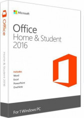 Licenta retail Microsoft Office 2016 Home and Student 32-bit/x64 32- bit/x64 Romanian Medialess P2 foto