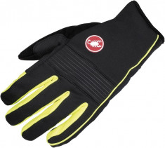 MANUSI PT CICLISM CU WINDSTOPPER CASTELLI CHIRO 3 GLOVE, NEGRU/VERDE, XXL foto