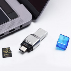 Card reader Kingston, USB 3.1 - A/C, FCR-ML3C, carduri suportate: microSD/SDHC/SDXC, UHS-I foto