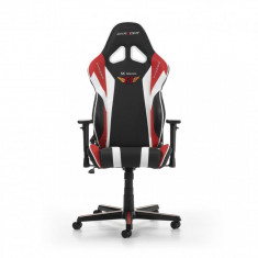 Scaun Gaming DXRacer RACING SK Telecom T1, Black/Red/White, Aluminum IC base, PU Leather, 3D foto