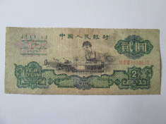 Raritate! China 2 Yuan 1960 cu 3 prefixuri numerale romane foto