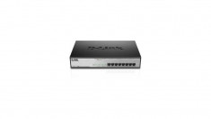 Switch D-Link DGS-1008MP, 8 porturi Gigabit, 8 porturi PoE 802.3af, PoE Budget 140W, Capacity foto