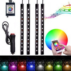 Banda LED RGB Bluetooth cu functie Sonora -32cm - Lumina Ambientala foto