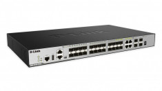 Switch D-Link DGS-3630-28SC/SI, 28-Port Layer 3 Stackable Managed Gigabit Switch including 4 10GbE Ports, foto