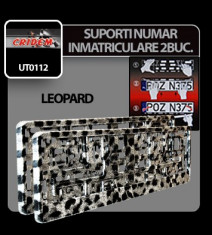 Suporti numere inmatriculare Leopard - 2buc Profesional Brand foto