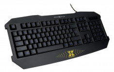 Tastatura gaming X by Serioux, Kallan, taste iluminate culoare albastra, anti-ghosting 6 taste, functii foto