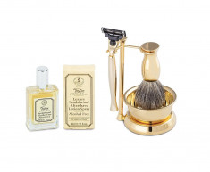 Gold Plated Luxury Shaving Set by Erbe Solingen, made in Germany foto