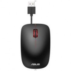 Mouse Asus UT300, Optic, cu fir, rezolutie 1000dpi, 3 butoane, greutate 77g, dimensiuni 104x59x35mm, foto