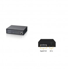 Switch AIRLIVE POE-GSH504ATI, 5 ports Gigabit Auto-MDIX, 4 ports PoE/PoE+, 10Gbps, 2K MAC foto