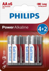 Philips Power Alkaline AA 4+2-blister PROMO foto