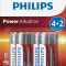 Philips Power Alkaline AA 4+2-blister PROMO