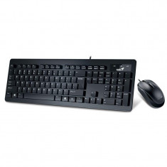 Kit tastatura + mouse Genius Slimstar C130, cu fir, negru, USB foto