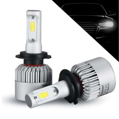 Kit 2 LED-uri Auto H7 72w/8000 lumeni 6500k S2 foto