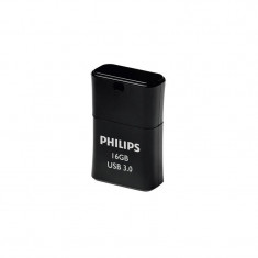 USB Flash Drive Philips 16 GB Pico Edition, FM16FD90B/10, USB 3.0, negru foto