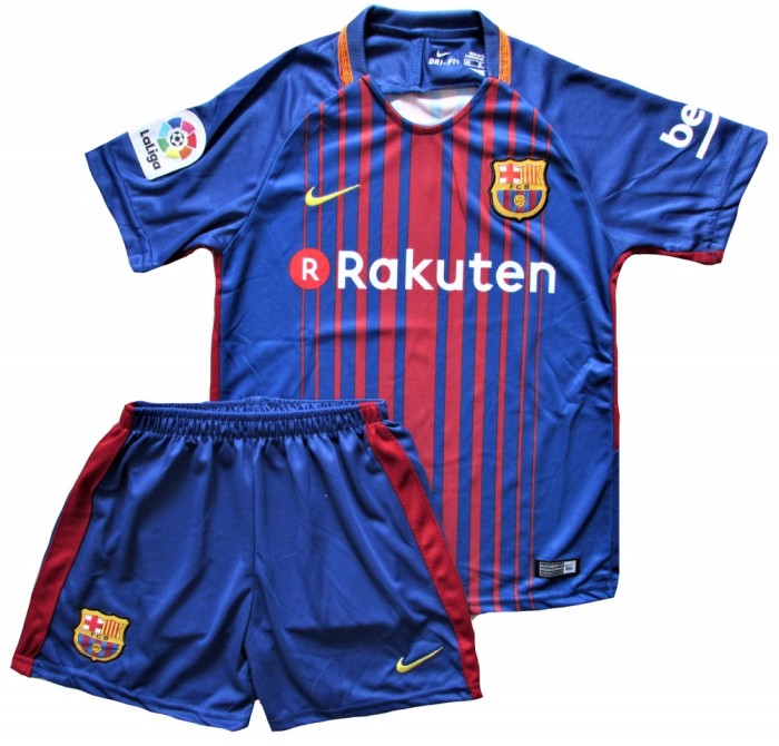 Compleu Echipament Fotbal FC BARCELONA MESSI MODEL 2017-2018 pentru copii foto mare Compleu Echipament Fotbal FC BARCELONA MESSI MODEL 2017-2018 pentru copii foto mare