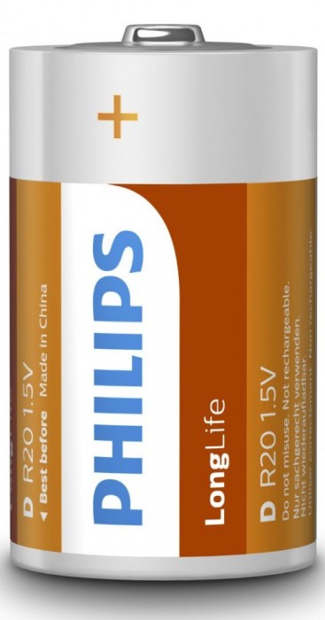 Philips LongLife D 2-foilw/ sticker foto mare Philips LongLife D 2-foilw/ sticker foto mare