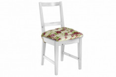 Perna de scaun 38x40x5 cm , Model Flori Roz, Material 100% Bumbac cu umplutura foto