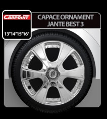 Capace ornament jante Best 3 4buc - Crom - 14&amp;#039; Profesional Brand foto