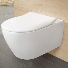 Villeroy &amp;amp; Boch, Subway 2.0, capac wc, slim, cu inchidere lenta pentru vas WC Subway 2.0 foto