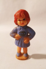 (T) Figurina vintage Eduscho, anii 60, fetita Usch, 8,5 cm, cauciuc, raritate foto