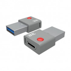 Memorie USB Emtec Duo T400 32GB USB Type C 3.0 Grey foto