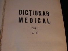 DICTIONAR MEDICAL-VOL1-A-H-DR. I.AMZA-P. SIMICI-A. MINCU-720 PG A 4- foto